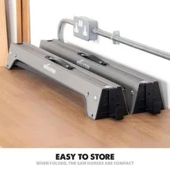 Evolution 005-0003 Metal Saw Horse With Folding Legs Twin Pack -Agriculture Sales 005 0003 4