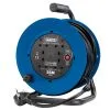 230V Heavy Duty Industrial Four Socket Cable Reel, 25m