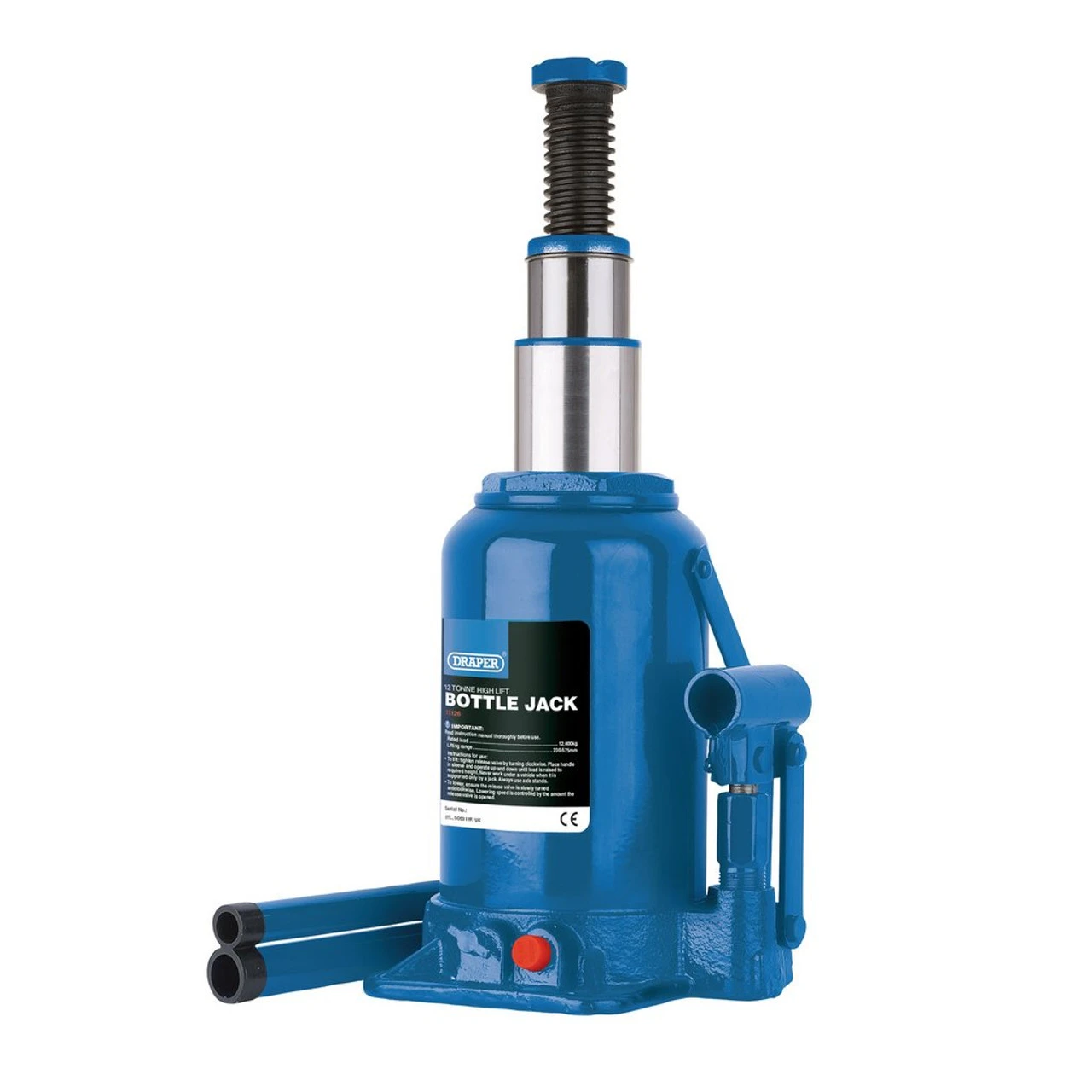 High Lift Hydraulic Bottle Jack, 12 Tonne 2 High Lift Hydraulic Bottle Jack, 12 Tonne - Image 2