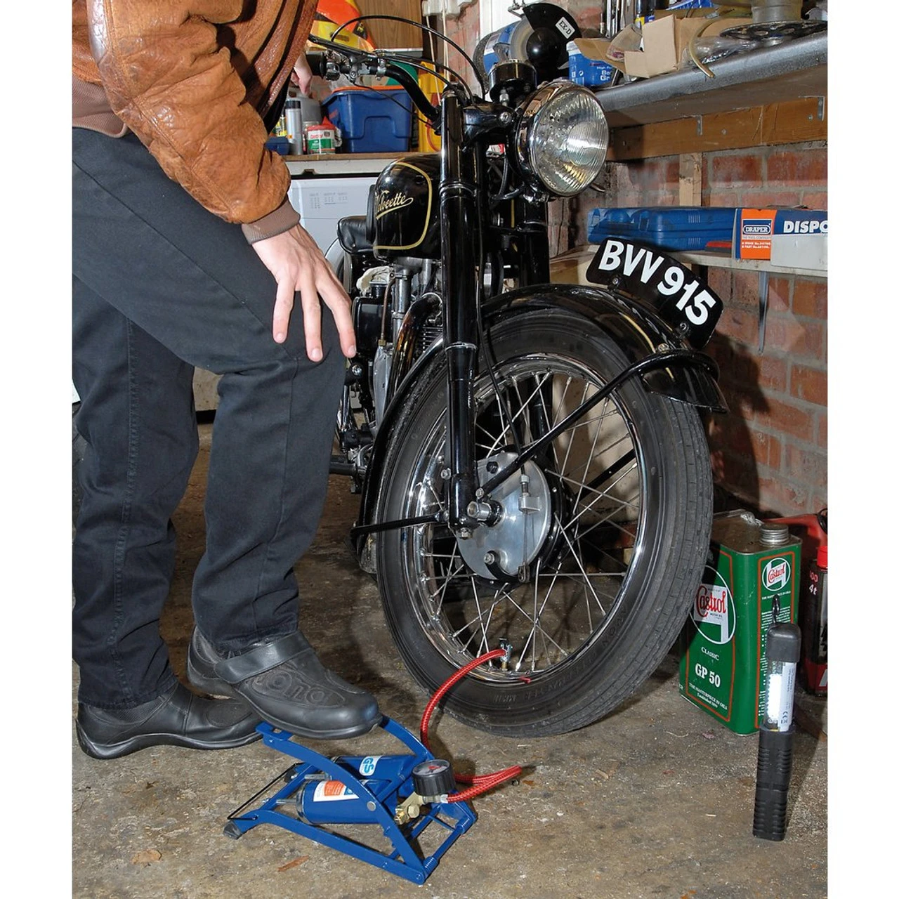 Double Cylinder Foot Pump With Pressure Gauge 6 Double Cylinder Foot Pump With Pressure Gauge - Image 6