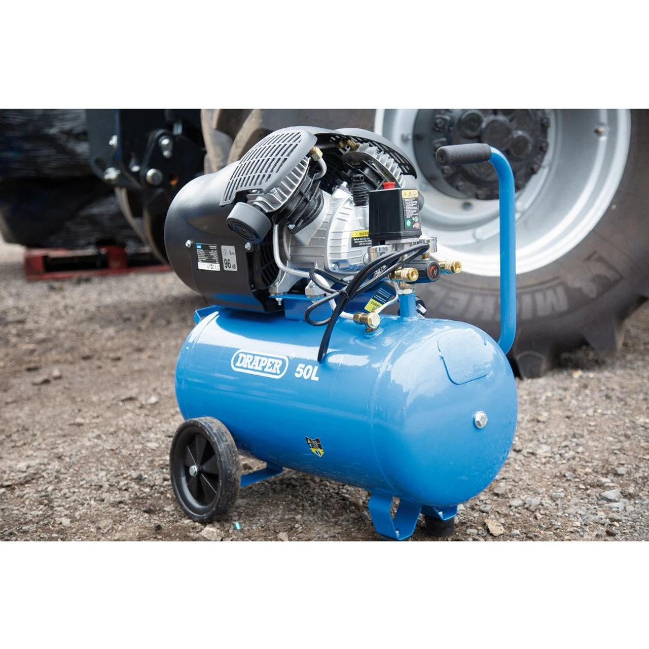50L Direct Drive V-Twin Air Compressor, 2.2kW/3hp 2 50L Direct Drive V-Twin Air Compressor, 2.2kW/3hp - Image 2