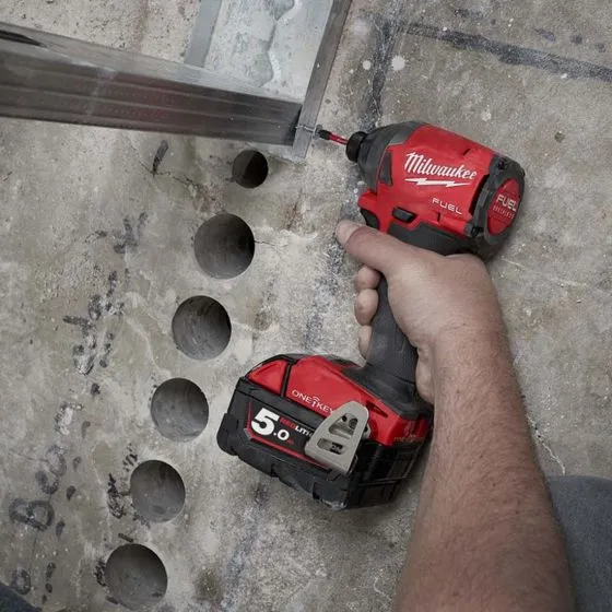 Milwaukee M18 ONEID2-502X 18v 1/4" Hex Impact Driver Inc 2x 5.0Ah Batts 10 Milwaukee M18 ONEID2-502X 18v 1/4" Hex Impact Driver Inc 2x 5.0Ah Batts - Image 10