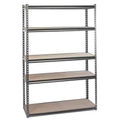 Heavy-Duty Steel Shelving Unit, 5 Shelves, L1220 X W610 X H1830mm