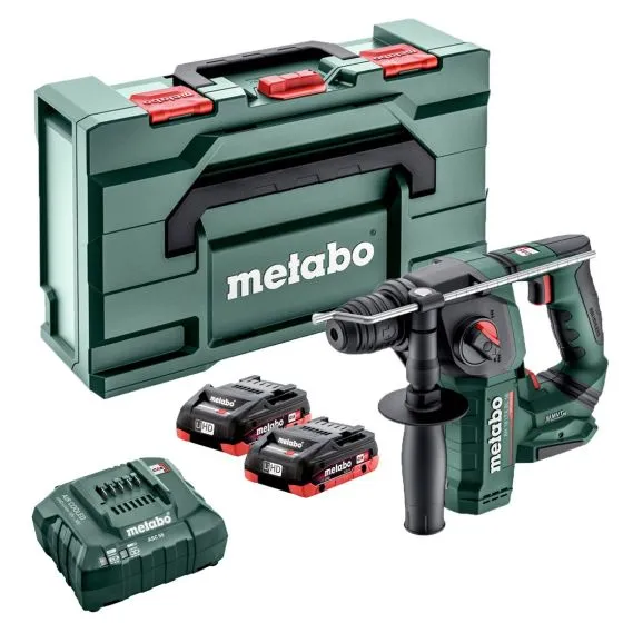 Metabo BH 18 LTX BL 16 SDS+ Rotary Hammer Drill Inc 2x 4.0Ah LIHD Batts 1 Metabo BH 18 LTX BL 16 SDS+ Rotary Hammer Drill Inc 2x 4.0Ah LIHD Batts