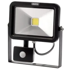 COB LED Slimline Wall Mounted Floodlight With PIR Sensor, 20W, 1,300 Lumens