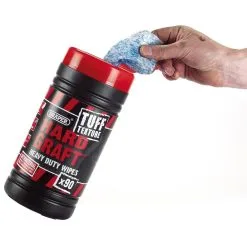 Draper 'Hard Graft' Tuff Texture Heavy Duty Wipes (Tub Of 90) -Agriculture Sales 84712 HGW HD90iu 14880.1673256414