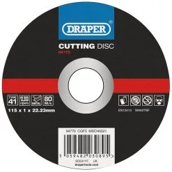 Metal Cutting Disc, 115 X 1 X 22.23mm