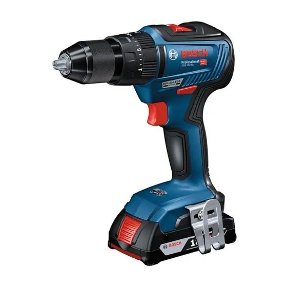 Bosch GSB 18 V-55 Brushless Combi Drill Inc 2x 2.0Ah Batts In L-Case Carry Case 2 Bosch GSB 18 V-55 Brushless Combi Drill Inc 2x 2.0Ah Batts In L-Case Carry Case - Image 2