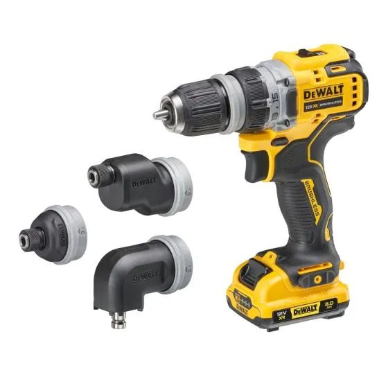 DeWalt DCD703L2T-GB 12v XR Brushless 4 Multi-Head Drill Driver Inc 2x 3.0Ah Batts 7 DeWalt DCD703L2T-GB 12v XR Brushless 4 Multi-Head Drill Driver Inc 2x 3.0Ah Batts - Image 7