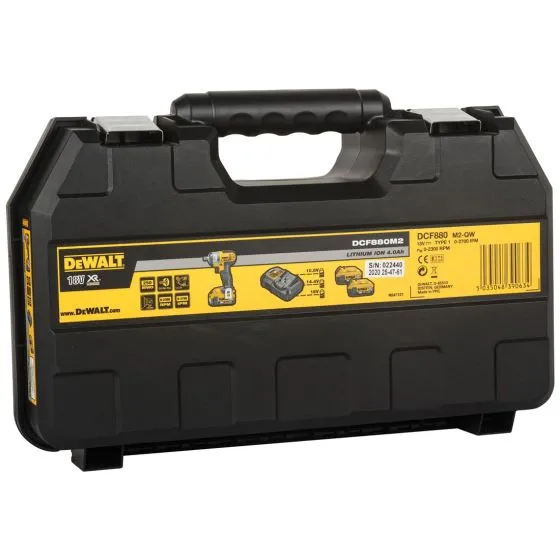 DeWalt DCF880M2-GB 18v XR Cordless 1/2" Compact Impact Wrench Inc 2x 4.0Ah Batts 11 DeWalt DCF880M2-GB 18v XR Cordless 1/2" Compact Impact Wrench Inc 2x 4.0Ah Batts - Image 11