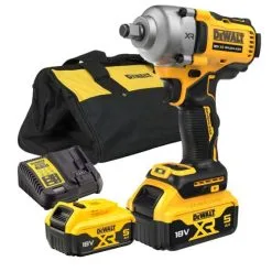 DeWalt DCF891P2T 18v XR Brushless Hog Ring Anvil 1/2" Impact Wrench Inc 2x 5.0Ah Batts