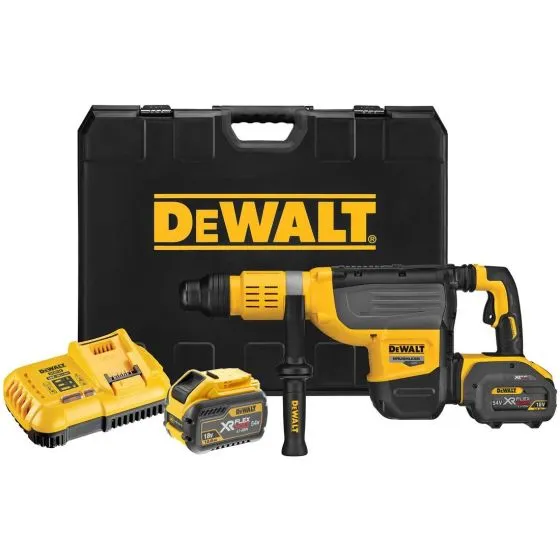 DeWalt DCH773Y2-GB 54v XR FLEXVOLT SDS-Max Rotary Hammer Drill Inc 2x 12Ah Batts 1 DeWalt DCH773Y2-GB 54v XR FLEXVOLT SDS-Max Rotary Hammer Drill Inc 2x 12Ah Batts