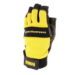DeWalt DPG23L EU Performance 4 Fingerless Gloves - Black/Yellow Large -Agriculture Sales dewdpg23l 2
