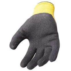 DeWalt DPG70L EU Rubber Coated Latex Gripper Gloves - Black/Yellow Large -Agriculture Sales dewdpg70 2