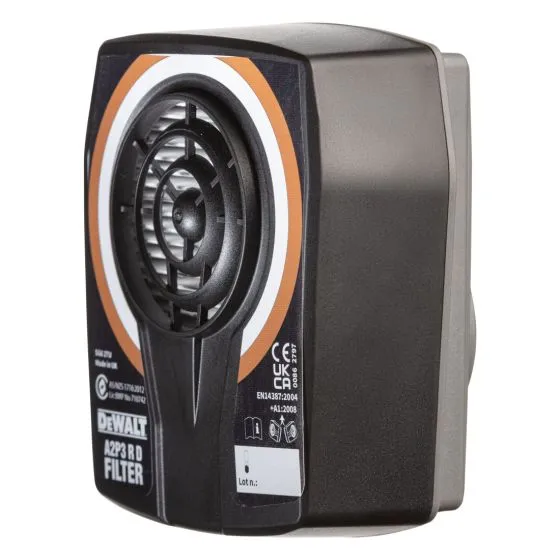 DeWalt DXIR1HMLA2P3 Reusable Half Face Mask Respirator With A2P3 Filters (Large) 7 DeWalt DXIR1HMLA2P3 Reusable Half Face Mask Respirator With A2P3 Filters (Large) - Image 7