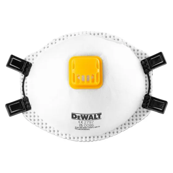 DeWalt DXIRFFP310 FFP3 Disposable Particulate Respirator Face Mask X10 Pcs 4 DeWalt DXIRFFP310 FFP3 Disposable Particulate Respirator Face Mask X10 Pcs - Image 4