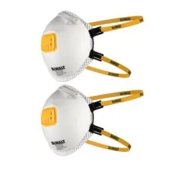 DeWalt DXIRFFP32 FFP3 Disposable Particulate Respirator Face Mask X2 Pcs