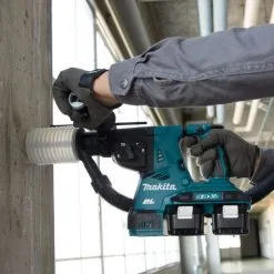 Makita DHR280ZWJ Twin 18v LXT SDS+ Rotary Hammer With Dust Extraction Unit In Makpac -Agriculture Sales dhr280zwj 3