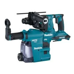 Makita DHR281ZWJ Twin 18v LXT SDS+ Rotary Hammer Body Only With Dust Extraction Unit -Agriculture Sales dhr281 9