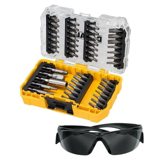 DeWalt DT70704-QZ X47 Pc Torx Screwdriver Bit Set & Safety Glasses 1 DeWalt DT70704-QZ X47 Pc Torx Screwdriver Bit Set & Safety Glasses