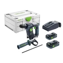 Festool 576514 BHC 18 HPC 4,0 I-Plus Brushless SDS-Plus+ Hammer Drill Inc 2x 4.0Ah Batts
