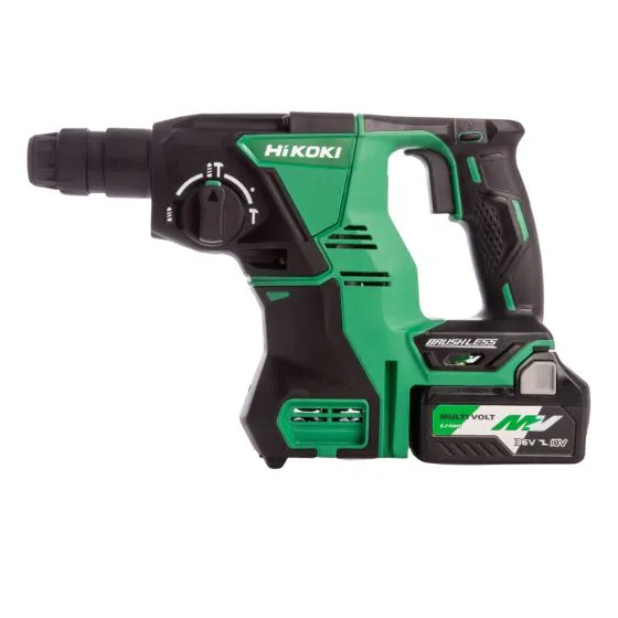 HiKOKI DH36DPAJSZ 36v MULTI VOLT Brushless SDS+ Plus Hammer Drill Inc 3x 2.5Ah Batts 3 HiKOKI DH36DPAJSZ 36v MULTI VOLT Brushless SDS+ Plus Hammer Drill Inc 3x 2.5Ah Batts - Image 3