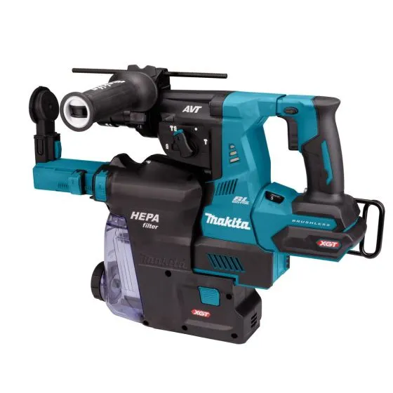 Makita HR004GD202 40v Max XGT SDS+ Plus Rotary Hammer 28mm Inc 2x 2.5Ah Batts & DX14 Dust Box 4 Makita HR004GD202 40v Max XGT SDS+ Plus Rotary Hammer 28mm Inc 2x 2.5Ah Batts & DX14 Dust Box - Image 4