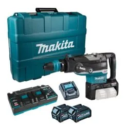 Makita HR006GD202 Twin 40v Max XGT SDS Max Rotary Demolition Hammer Inc 2x 2.5Ah Batts