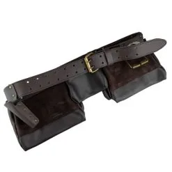 Kuny's 19427 12 Pocket Oil Leather Construction Work Apron -Agriculture Sales kun19427 5