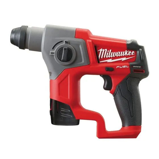 Milwaukee M12 CH-0 12v Sub Compact SDS+ Hammer Drill Body Only 2 Milwaukee M12 CH-0 12v Sub Compact SDS+ Hammer Drill Body Only - Image 2