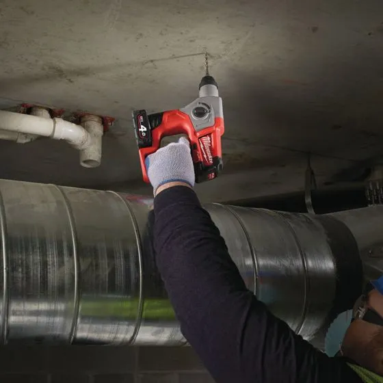 Milwaukee M12 CH-0 12v Sub Compact SDS+ Hammer Drill Body Only 8 Milwaukee M12 CH-0 12v Sub Compact SDS+ Hammer Drill Body Only - Image 8