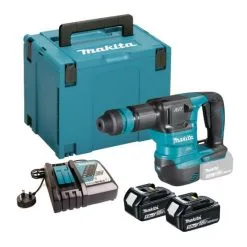 Makita DHK180RTJ 18v LXT SDS+ Plus Power Scraper With AVT Inc 2x 5.0Ah Batts