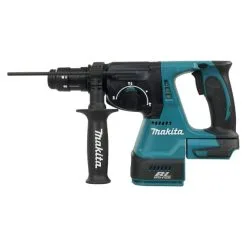 Makita DHR243RTJ 18v LXT 24mm SDS+ Plus Brushless Rotary Hammer Drill Inc 2x 5.0Ah Batts & QCC -Agriculture Sales makdhr243z 4 1