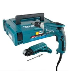 Makita FS4300JX2 Drywall Screwdriver With Autofeed Attachment In Makpac Case
