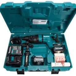 Makita HR007GD201 40v Max XGT 28mm SDS+ Plus Rotary Hammer Drill Inc 2x 2.5Ah Batts -Agriculture Sales makhr007gd201 222