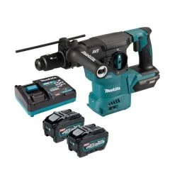 Makita HR009GT201 40v Max XGT 30mm SDS+ Plus Combination Hammer Drill Inc 2x 5.0Ah Batts