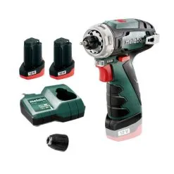 Metabo PowerMaxx BS Basic 12v Cordless Drill Driver Inc 2x 2.0Ah Batteries
