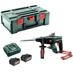 Metabo KHA 18 LTX SDS+ Rotary Hammer Drill Inc 2x 4.0Ah CAS Li-Ion Batts