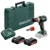 Metabo 18v BS 18 LT BL Q Cordless Drill Driver Inc 2x 2.0Ah Batts 602334550