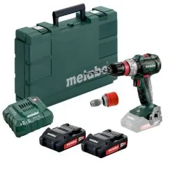 Metabo 18v BS 18 LT BL Q Cordless Drill Driver Inc 2x 2.0Ah Batts 602334550