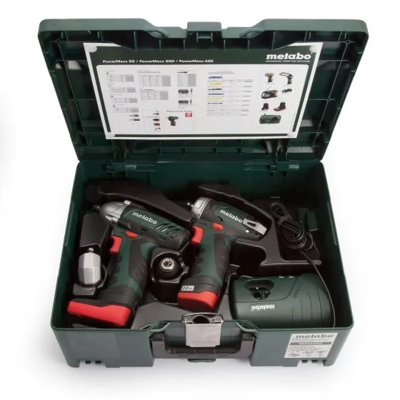 Metabo 2.1 10.8v PowerMaxx BS Quick Pro Combi & SSD Impact Driver Twin Kit 3 Metabo 2.1 10.8v PowerMaxx BS Quick Pro Combi & SSD Impact Driver Twin Kit - Image 3