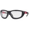 Milwaukee 4932471885 Premium Safety Glasses With Gasket In Soft Carry Case Clear