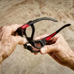 Milwaukee 4932471885 Premium Safety Glasses With Gasket In Soft Carry Case Clear -Agriculture Sales mil4932471885 4