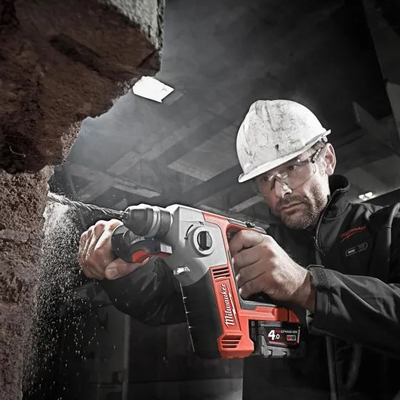 Milwaukee M18 BH-0 18v Compact 2 Mode SDS+ Rotary Hammer Drill Body Only 7 Milwaukee M18 BH-0 18v Compact 2 Mode SDS+ Rotary Hammer Drill Body Only - Image 7
