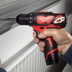 Milwaukee M12 BDDXKIT-202C 12v Sub Compact Drill Driver With Removable Chuck Inc 2x 2.0Ah Batts -Agriculture Sales mil4933447773 3