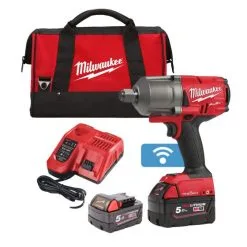 Milwaukee M18 ONEFHIWF34-502X 18v 3/4" Impact Wrench With Friction Ring Inc 2x 5.0Ah Batts
