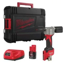 Milwaukee M12 BPRT-201X 12v Sub Compact 20mm Rivet Gun Inc 1x 2.0Ah Battery
