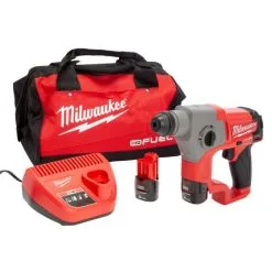 Milwaukee M12 CH-202B 12v Sub Compact SDS+ Hammer Drill Inc 2x 2.0Ah Batts