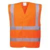 Portwest C470ORRS/M C470 HI-Vis Two Band & Brace Vest Orange Size Small / Medium