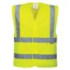 Portwest C470YERL/XL C470 HI-Vis Two Band & Brace Vest Yellow Size Large / Extra Large